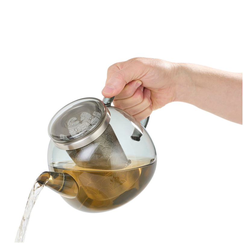 Teiera con infusore in acciaio inox "Yuna" l 1,2/cm Ø15x13