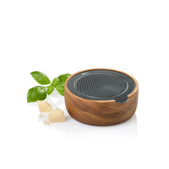 Grattugia con taglio fine "CutnServe" e recipiente di raccolta cm Ø12,5x5