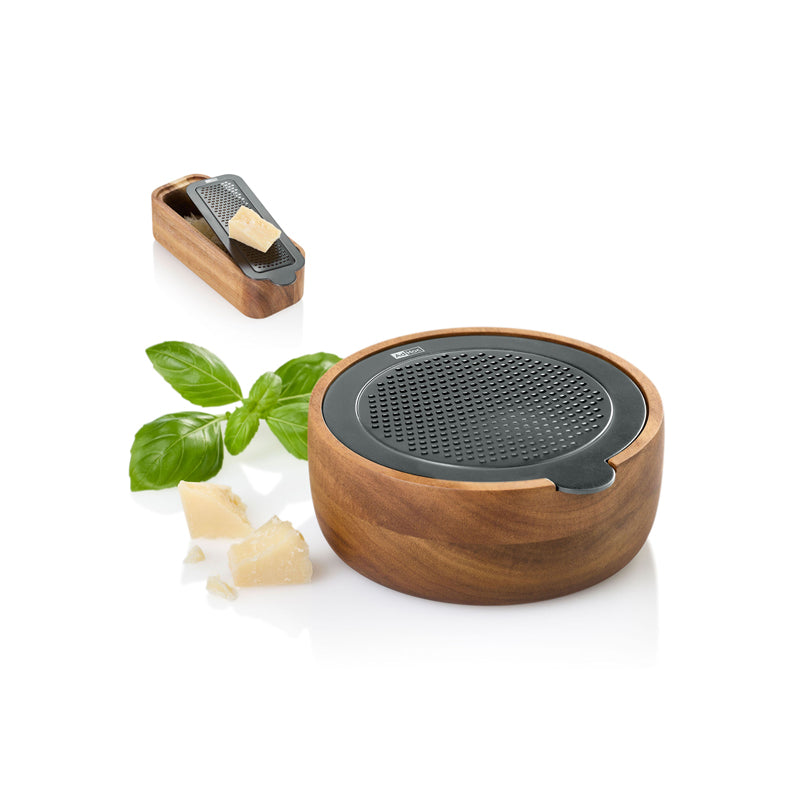 Grattugia con taglio fine "CutnServe" e recipiente di raccolta cm Ø12,5x5