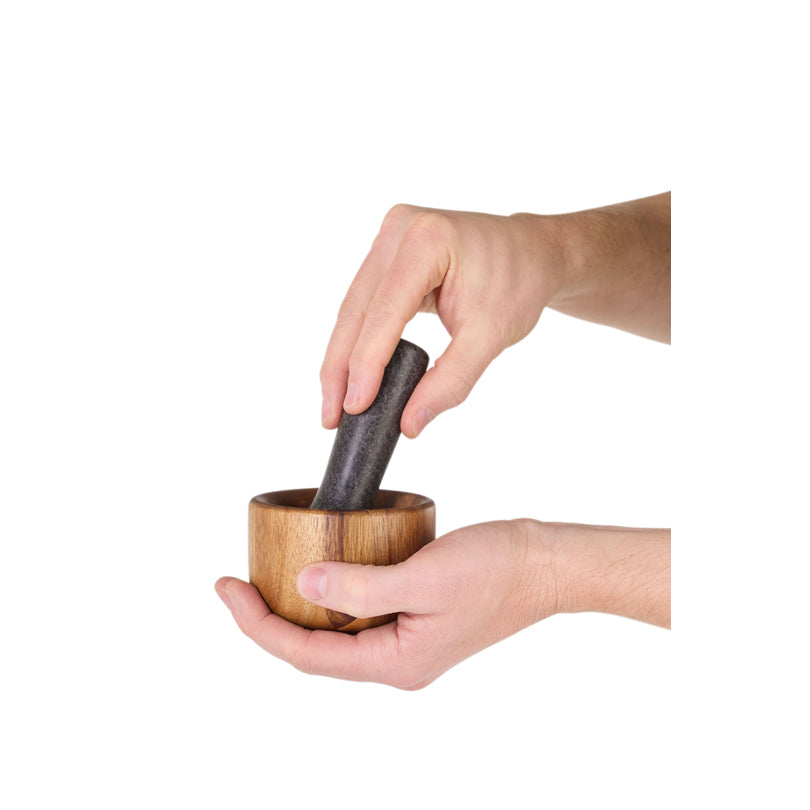 Mortaio con pestello "Taru" cm Ø9x6