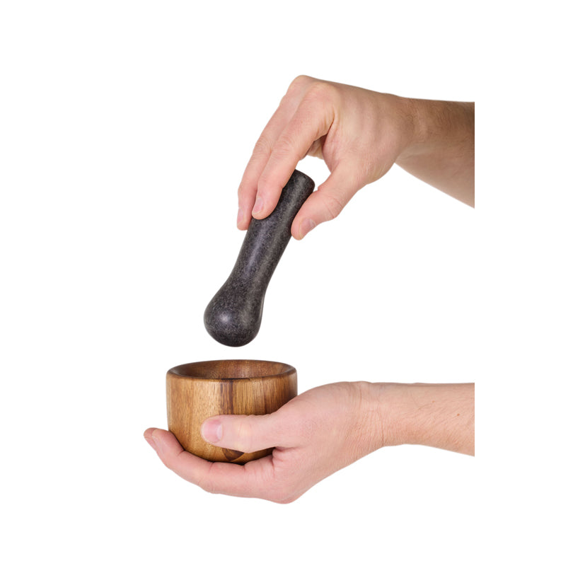 Mortaio con pestello "Taru" cm Ø9x6