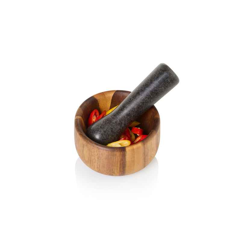 Mortaio con pestello "Taru" cm Ø11x6