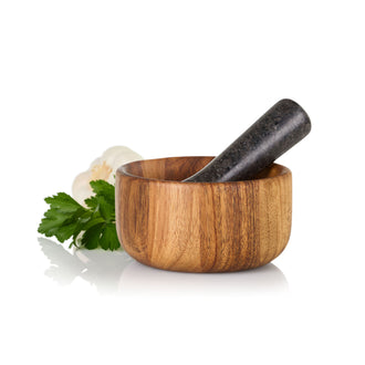 Mortaio con pestello "Taru" cm Ø13x6