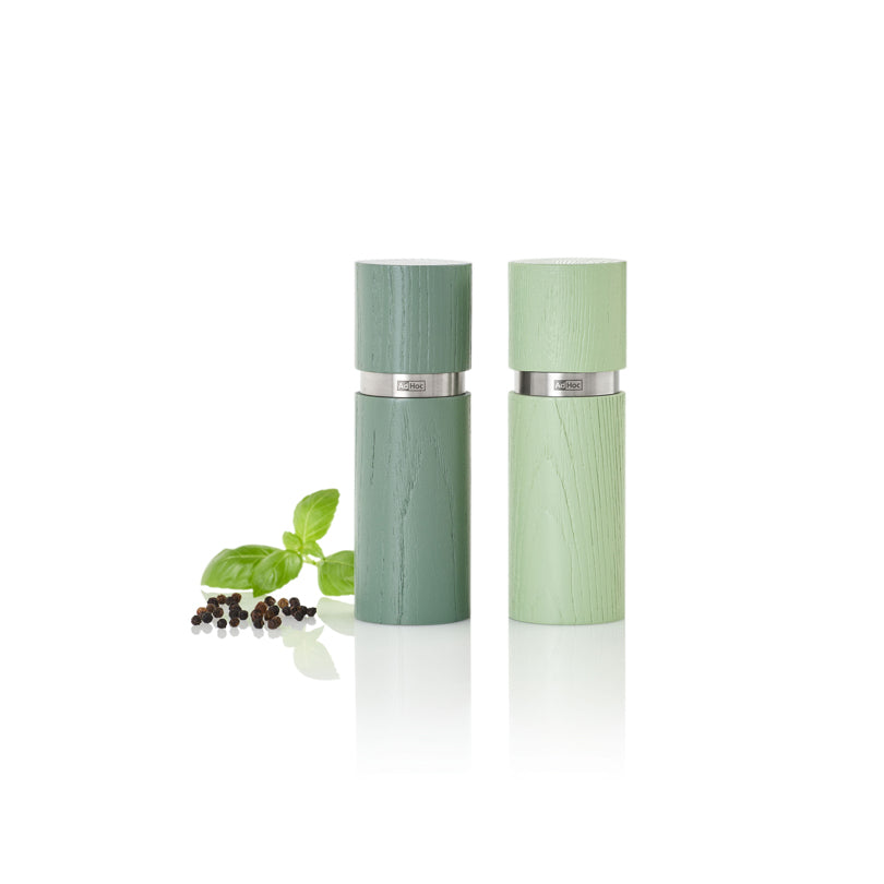 Macinapepe e macinasale "Textura", confezione assortita da 2 pezzi cm Ø5x15