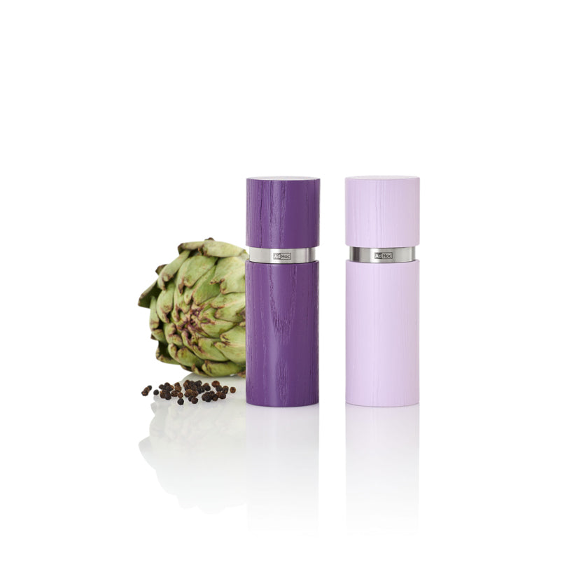 Macinapepe e macinasale "Textura", confezione assortita da 2 pezzi cm Ø5x15