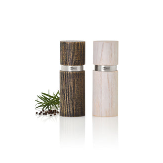 Macinapepe e macinasale "Textura Antique", confezione assortita da 2 pezzi cm Ø4,5x13