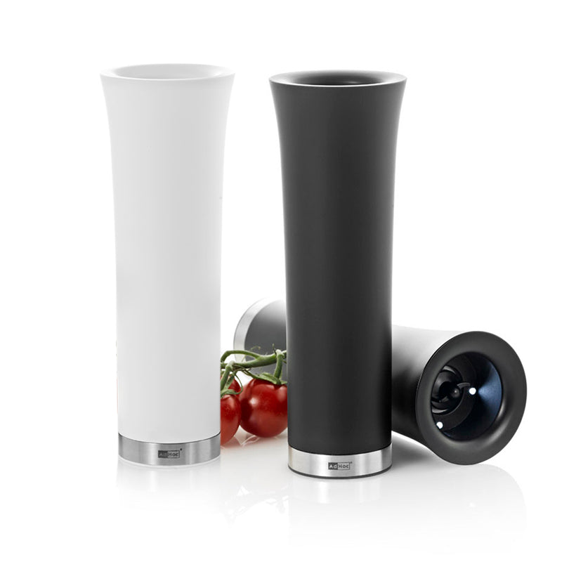 Macinapepe e macinasale elettrici a batteria "Milano", confezione assortita da 2 pezzi cm Ø6,5x20