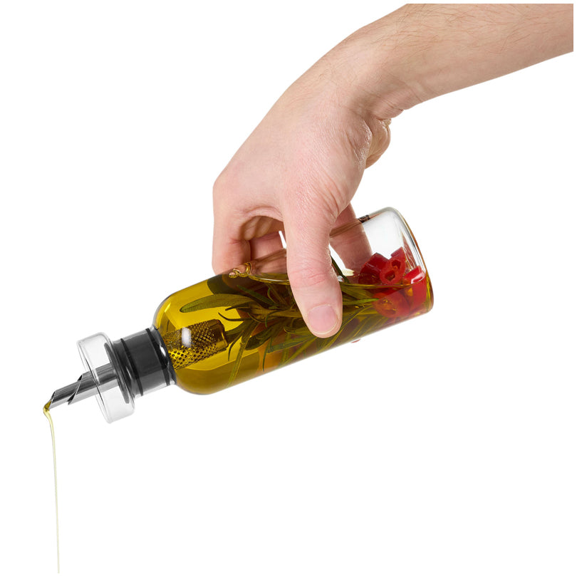 Menagere dosaolio & dosaaceto "AromaPour" con base in acacia cl 30/cm 16x8,2x21,3