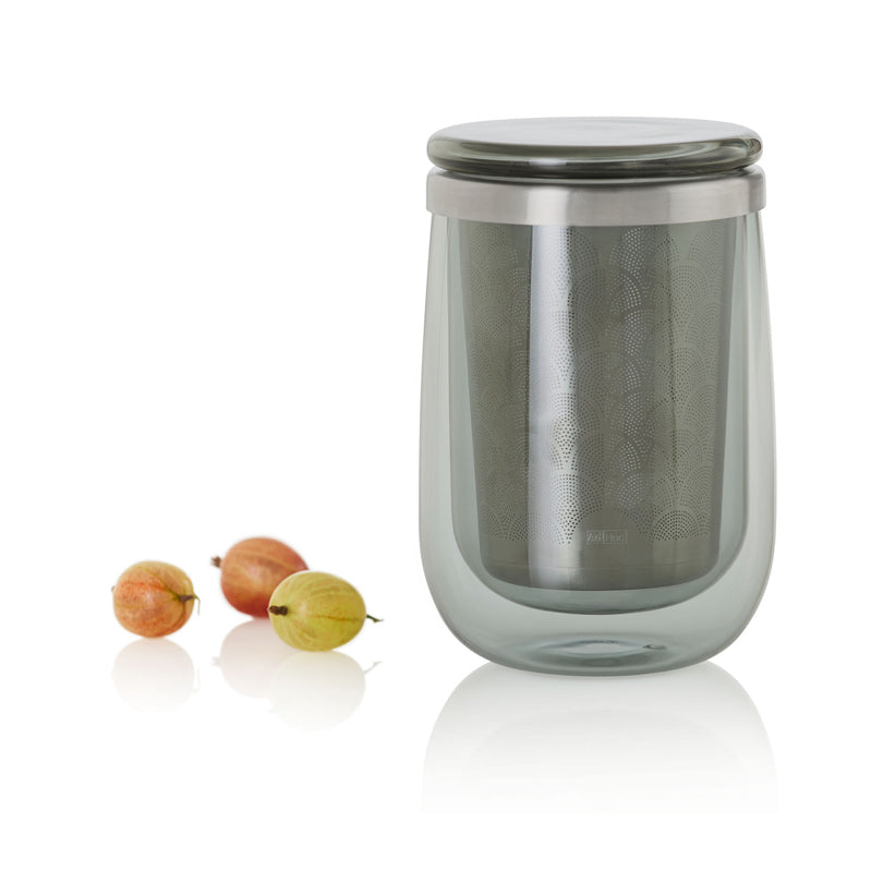 Bicchiere tè con infusore "Fusion Glass" cl 40/cm Ø9x13,5