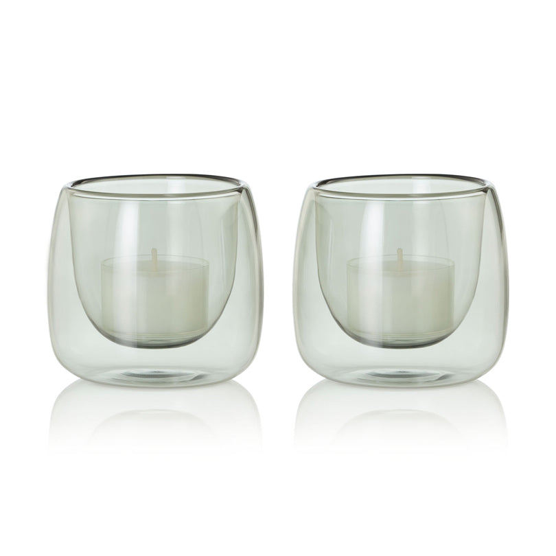 Portalumino "Yuna", confezione 2 pezzi cm Ø7,6x6,8