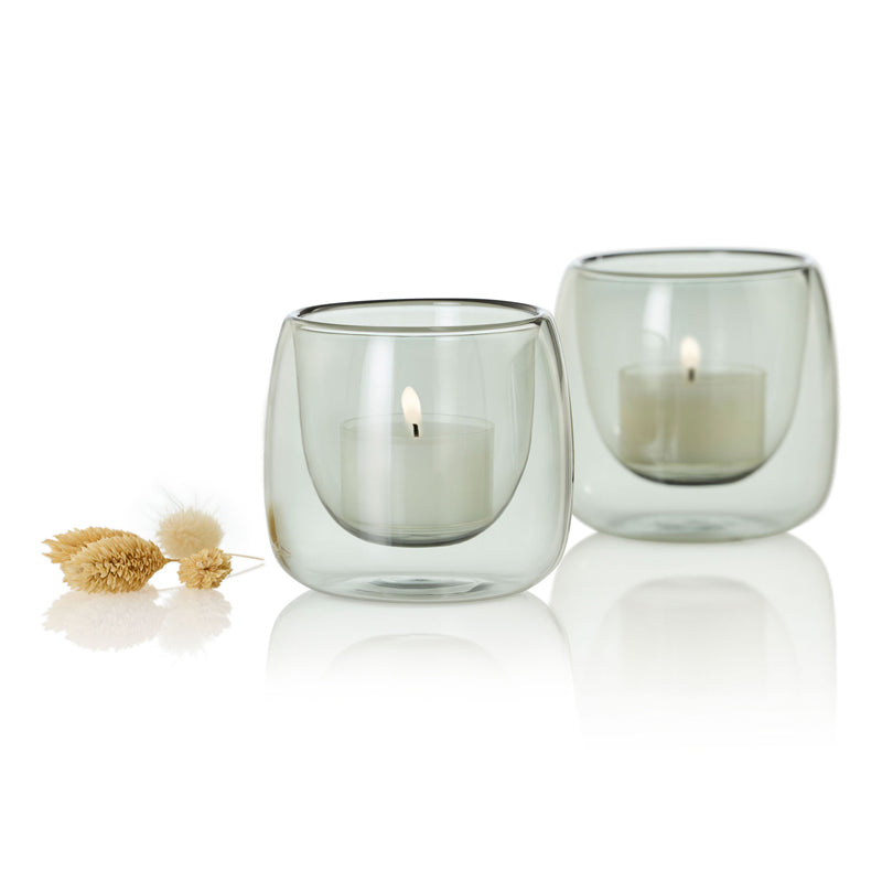 Portalumino "Yuna", confezione 2 pezzi cm Ø7,6x6,8