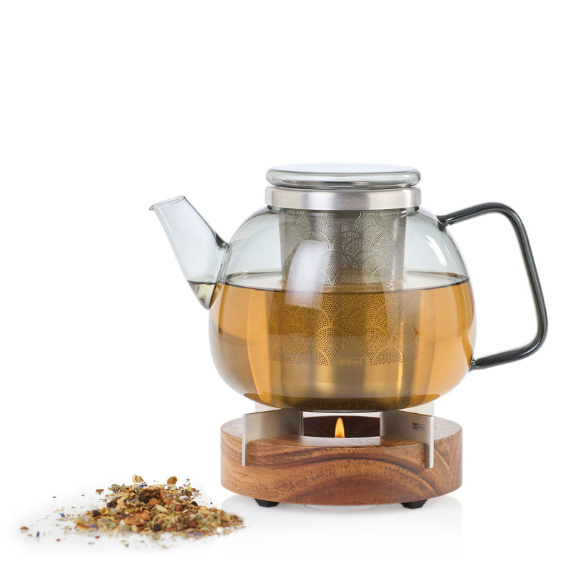 Teiera "Yuna" con scaldavivande, set regalo l 1,5/cm Ø15x18,5