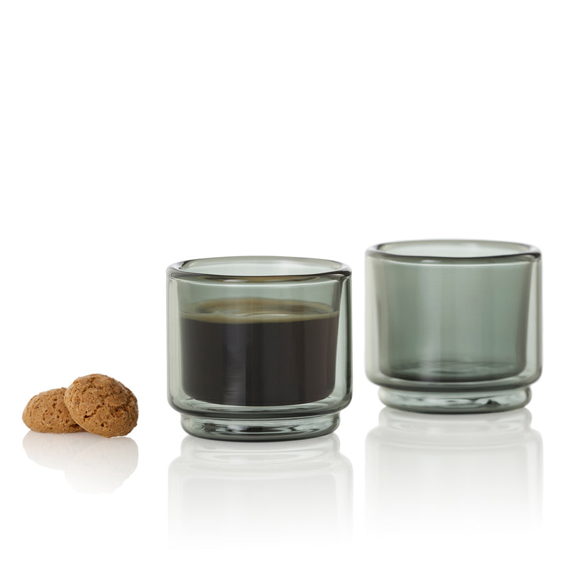 Bicchierino caffè "Impact" a doppia parete, confezione 2 pezzi ml 45/cm Ø5,3x5