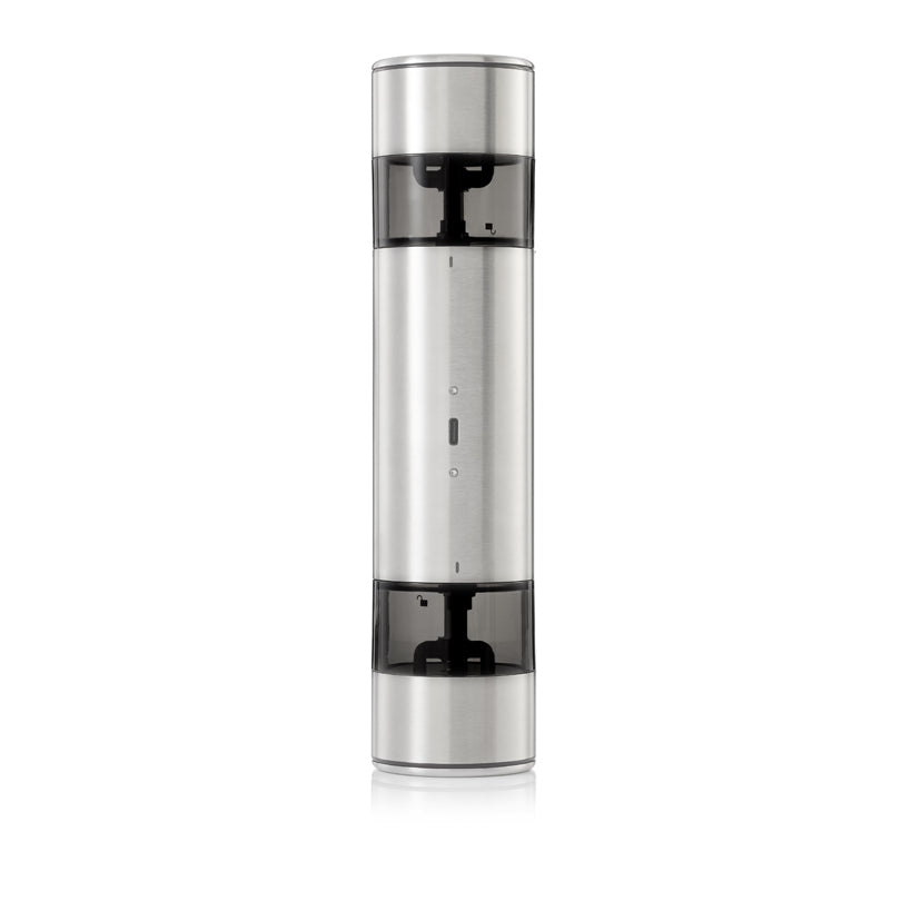 Macina doppia elettrica per sale e pepe "i.Mill Duo", ricaricabile tramite USB-C cm Ø5,2x23,5