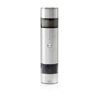 Macina doppia elettrica per sale e pepe "i.Mill Duo", ricaricabile tramite USB-C cm Ø5,2x23,5