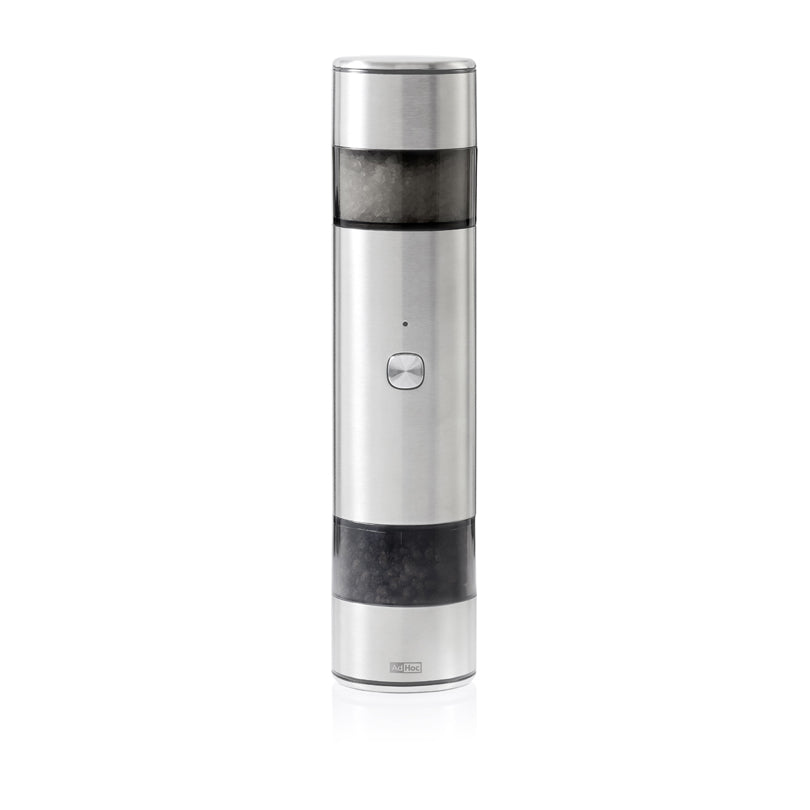 Macina doppia elettrica per sale e pepe "i.Mill Duo", ricaricabile tramite USB-C cm Ø5,2x23,5