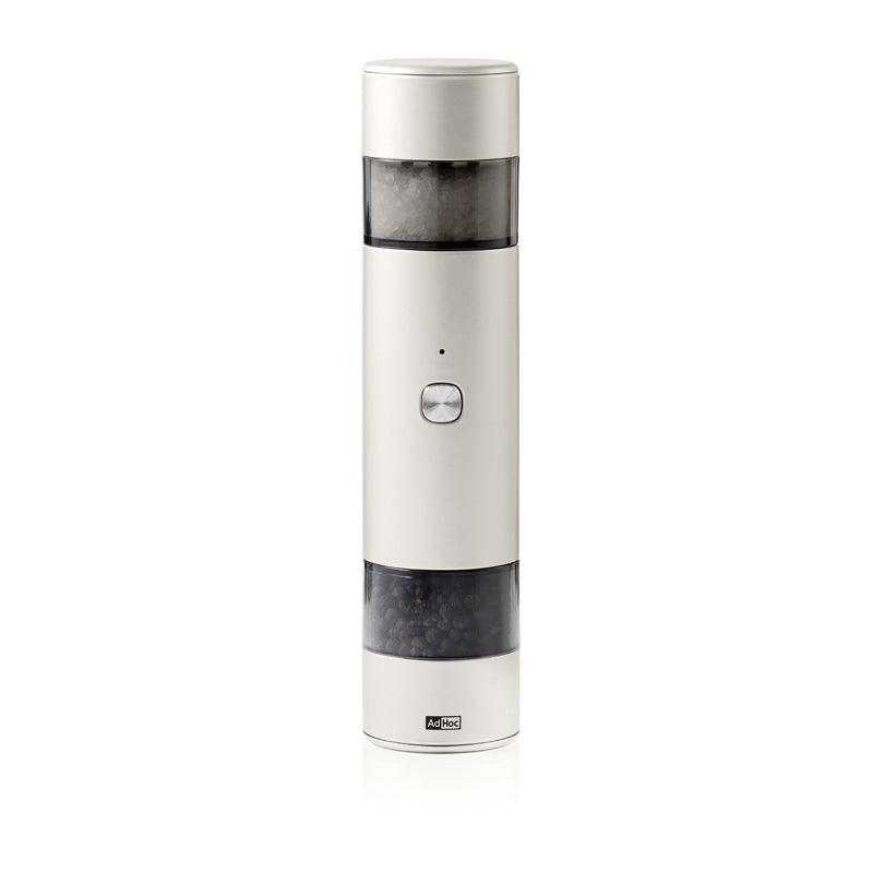 Macina doppia elettrica per sale e pepe "i.Mill Duo", ricaricabile tramite USB-C cm Ø5,2x23,5