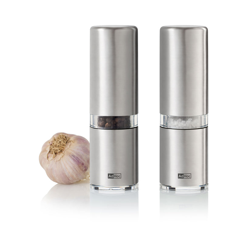 Macinapepe e macinasale "Style", confezione 2 pezzi cm Ø4,5x14,8