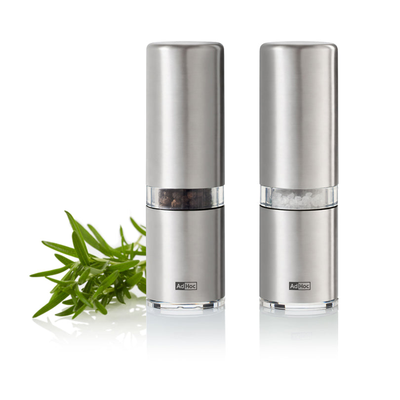 Macinapepe e macinasale "Style", confezione 2 pezzi cm Ø4,5x14,8