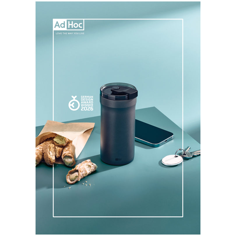 Tazza termica/Travel mug "Pulse", a doppia parete ml 350/cm Ø8x16