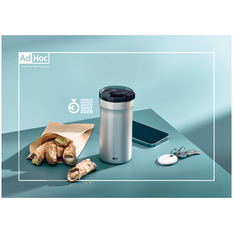 Tazza termica/Travel mug "Pulse", a doppia parete ml 350/cm Ø8x16