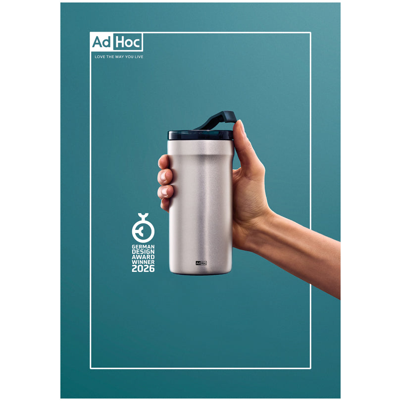 Tazza termica/Travel mug "Pulse", a doppia parete ml 350/cm Ø8x16