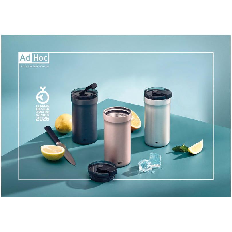 Tazza termica/Travel mug "Pulse", a doppia parete ml 350/cm Ø8x16