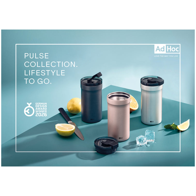 Tazza termica/Travel mug "Pulse", a doppia parete ml 350/cm Ø8x16