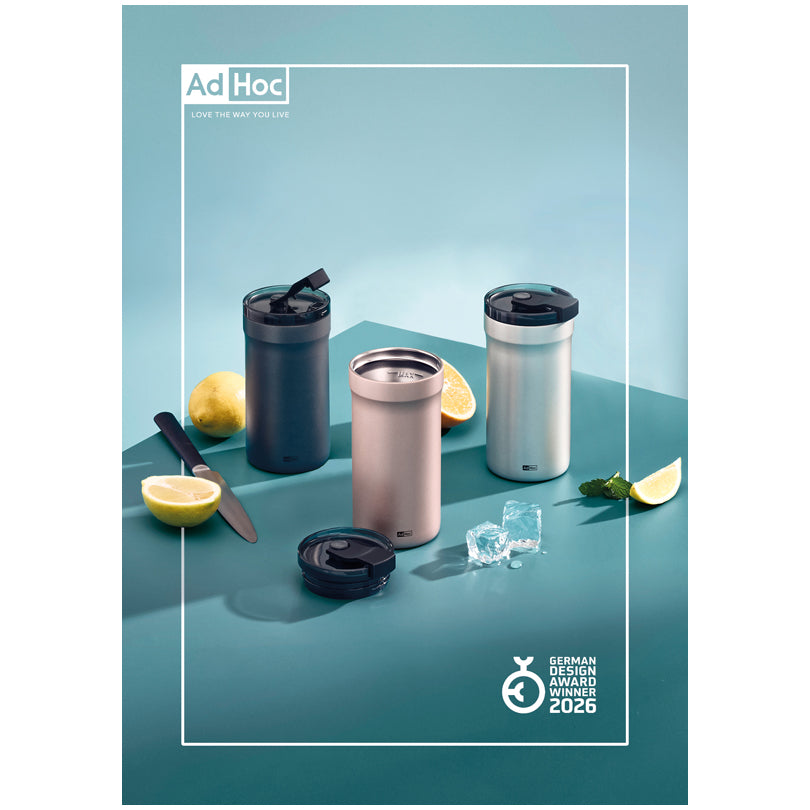 Tazza termica/Travel mug "Pulse", a doppia parete ml 350/cm Ø8x16
