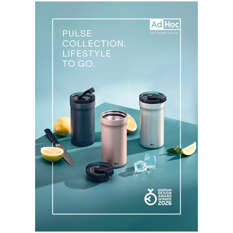 Tazza termica/Travel mug "Pulse", a doppia parete ml 350/cm Ø8x16