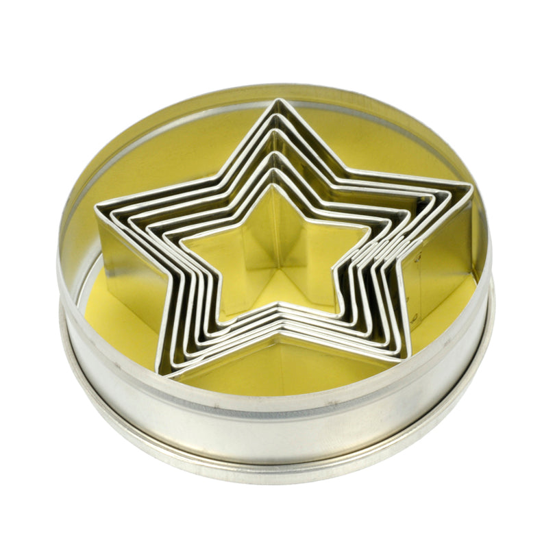 Stampini in scatola 6 pezzi Stelle CM 4-9