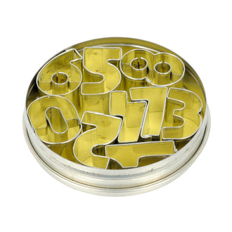 Stampini in scatola 9 pezzi Numeri CM 4