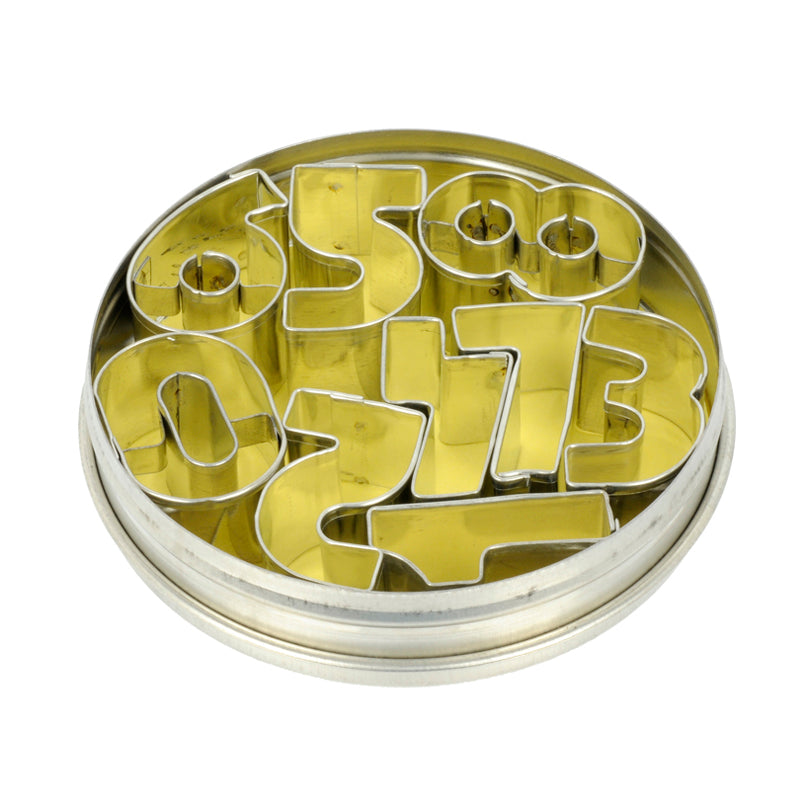 Stampini in scatola 9 pezzi Numeri CM 4