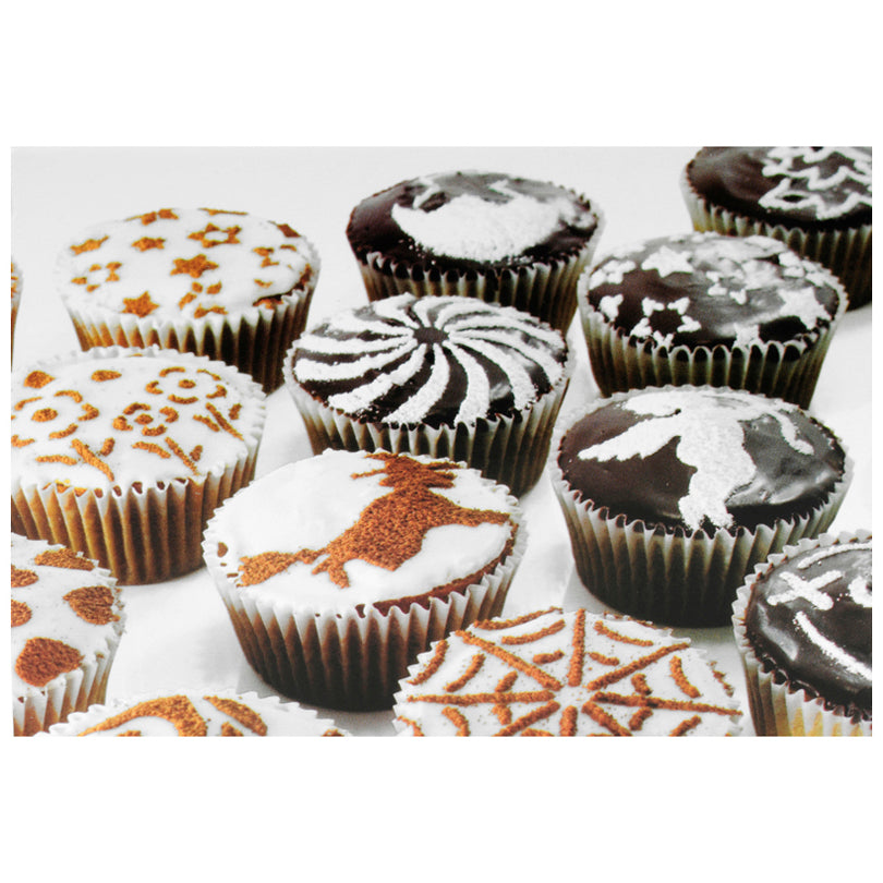 Stencil decorazioni Xmas 4 pezzi cm  10x2