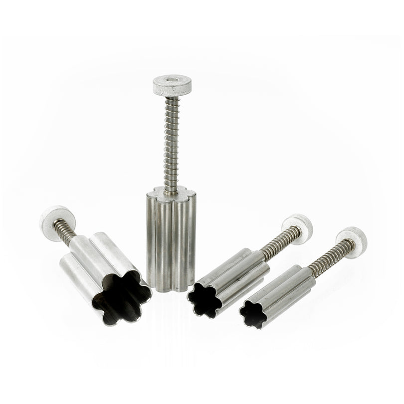 Stampino con espulsore Fiore 4 pezzi cm  0,8-1,6x5,3