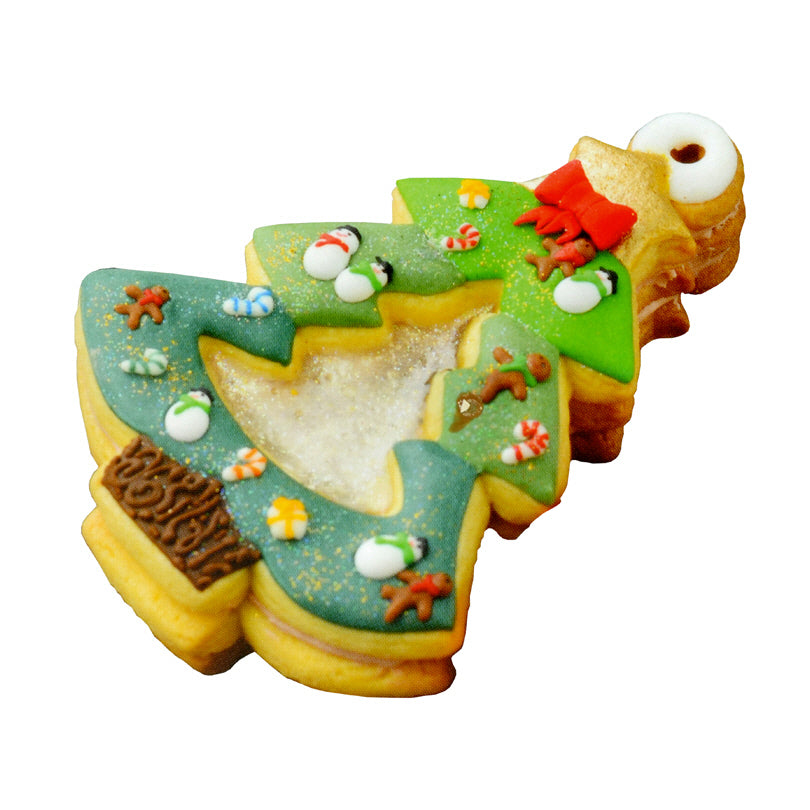 Stampini Xmas Glass Cookie set di 2 pezzi assortiti cm  12x7x2,5/13x9x2,