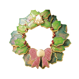 Stampini biscotti Corona di Natale, set di 5 pezzi cm  4,5/6/7/9