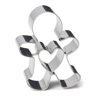 Stampino Gingerman/Omino panpepato con cuore cm 7x2,5