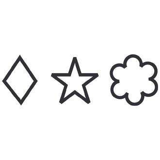 Stampino Linzer a stantuffo intercambiabile 3 pezzi cm 5