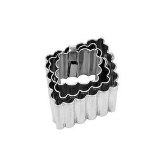 Stampino Rombo ondulato, confezione assortita da 3 pezzi cm Ø2,5/3,5/4,5