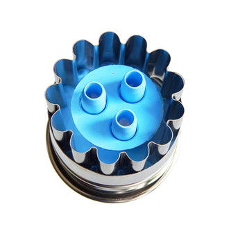 Stampino con espulsore 3 Fori cm Ø4x3,8