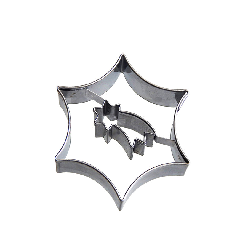 Stampino Stella a 6 punte con stella cometa cm Ø5,5x1,6