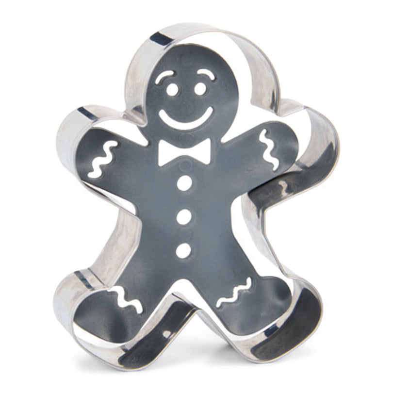 Stampino/Formina per biscotti a rilievo Omino panpepato, 2 pezzi cm 9x2,5