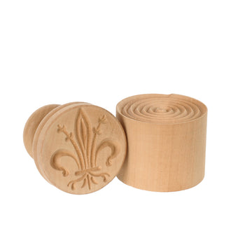 Kit stampo per corzetti Giglio con fondo a spirale cm 5x9,5