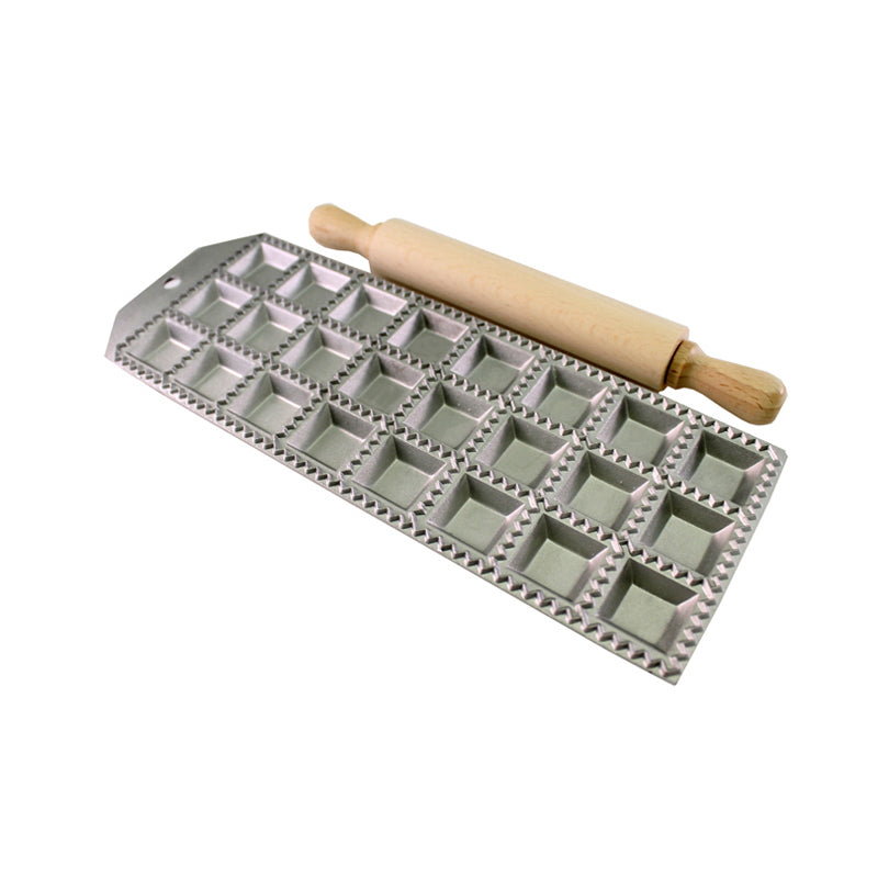 Raviolatore quadro 24 posti con rullo cm 2,5x2,5/10x27,5