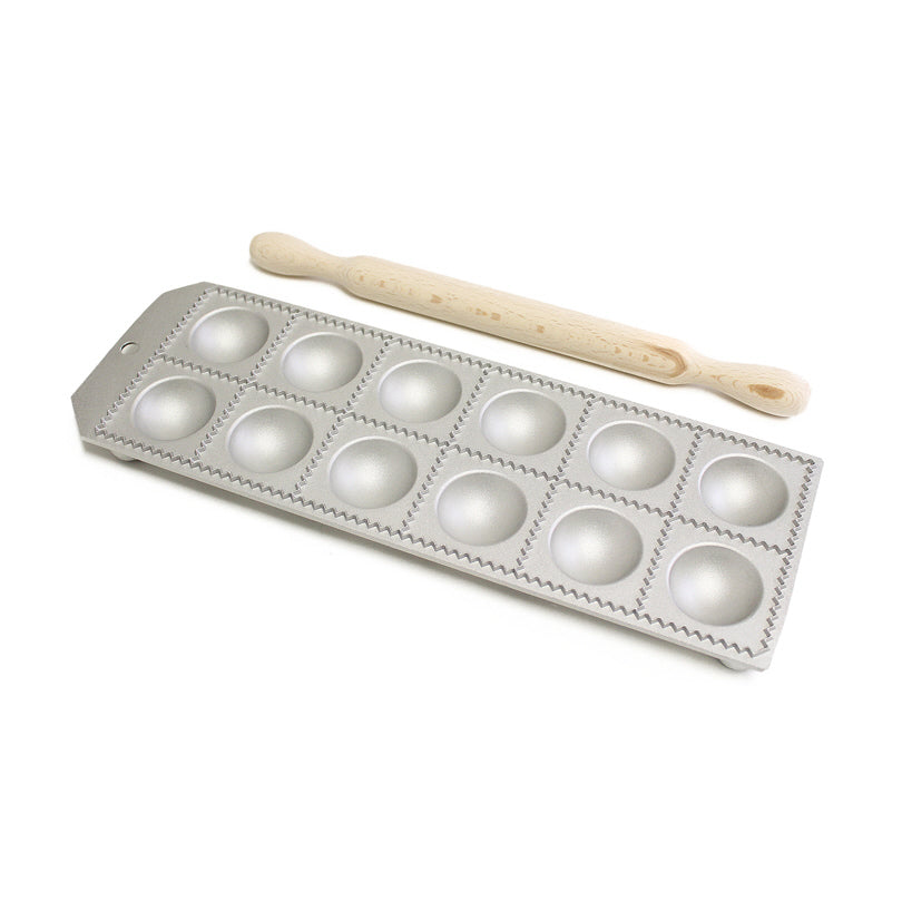 Raviolatore tondo 12 posti con rullo cm 3,8/11,5x33,5