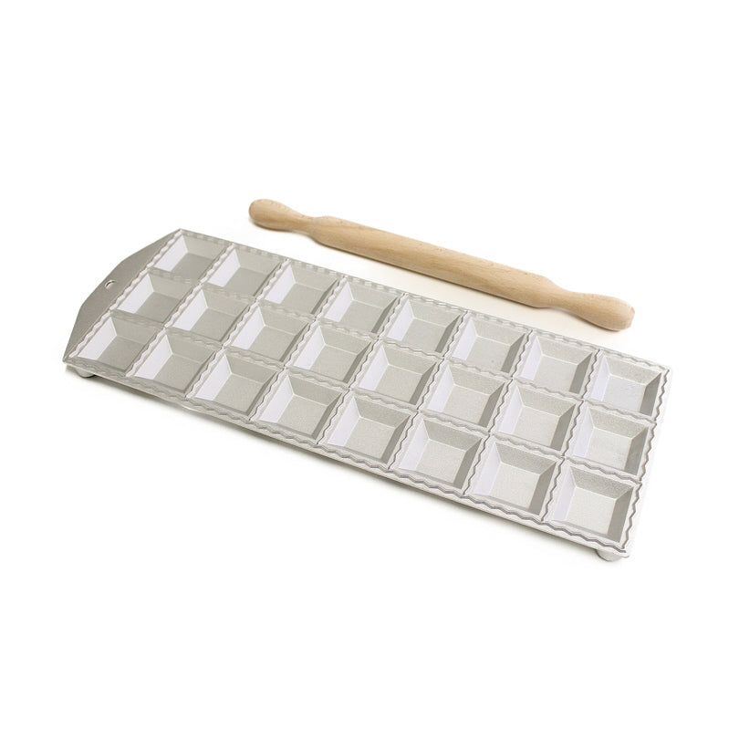 Raviolatore quadro grande 24 posti con rullo cm 3,8x3,8/14,5x39