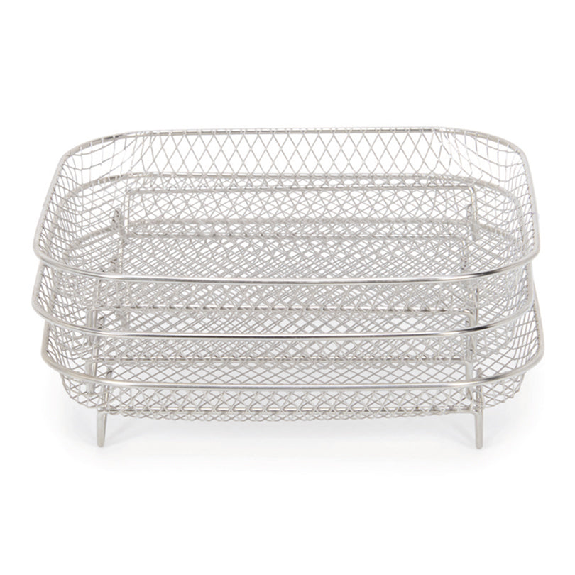 Cestello quadrattato per friggitrice ad aria calda, confezione 3 pezzi cm 20x20x4,5