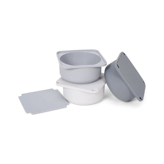 Contenitore mini per lievitazione impasti, confezione 3 pezzi cm 13x13
