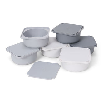 Contenitore mini per lievitazione impasti, confezione 6 pezzi cm 13x13
